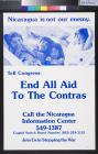 Nicaragua Is Not Our Enemy: End All Aid To The Contras