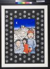 Untitled (three children in front of a mountain landscape)