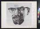 untitled (Malcolm X portrait drawing)