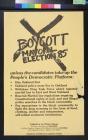 Boycott Mayoral Election 85'