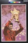 untitled (Arthur Ashe holding a trophy over his head)
