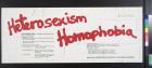 Heterosexism homophobia