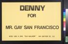 Denny for Mr. Gay San Francisco