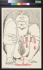 untitled (naked female figure menstrating)