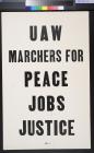 UAW Marchers For Peace Jobs Justice
