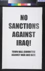 No Sanctions Against Iraq!
