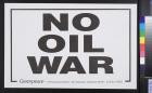 No Oil War