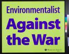 Environmentalist Against the War