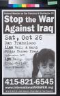 Stop the War Against Iraq