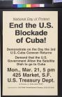End the U.S. Blockade of Cuba!