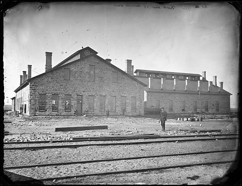 Front View of Laramie Shops