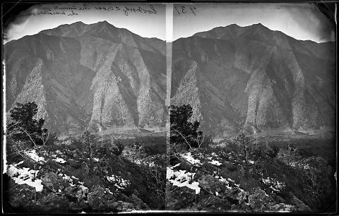 Looking across the Summits of the Wasatch Mountains