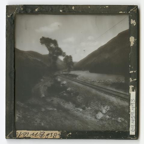 Looking up the Weber from Side of Mountain Above Tunnel No. 3