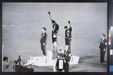 untitled (Olympic Medalists Giving Black Power Sign)