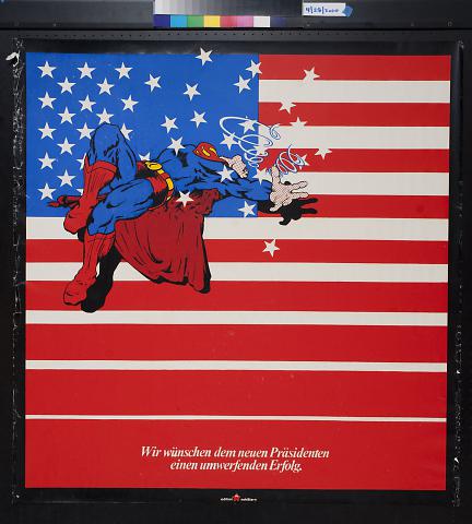 untitled (Superman and the American flag)