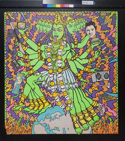 Untitled (green Hindu god)