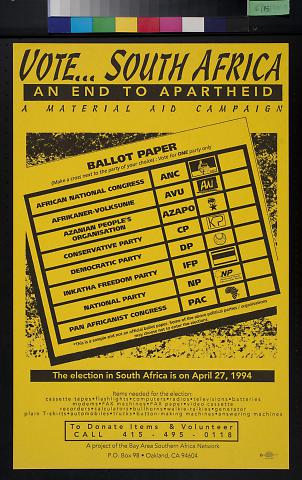 Vote...South Africa