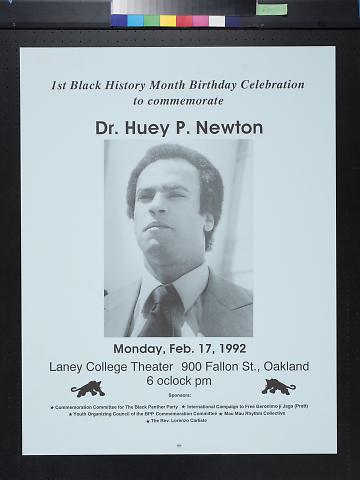 1st Black History Month Celebration to Commemorate Dr. Huey P. Newton