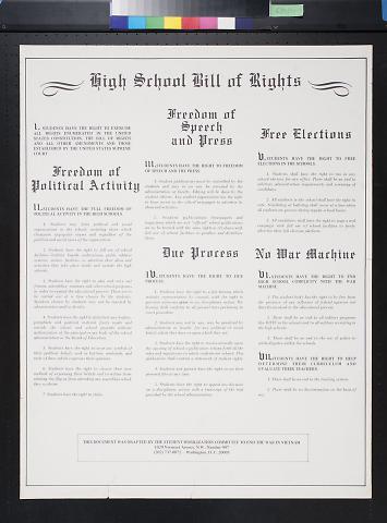 High School Bill of Rights