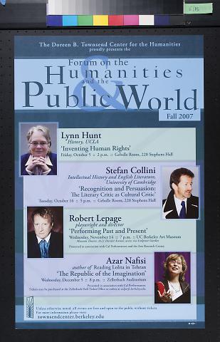 Forum on the Humanities and the Public World Fall 2007