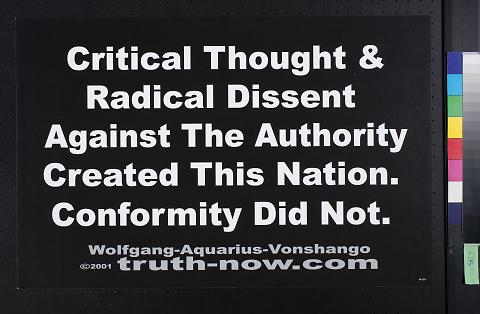 Critical thought & radical dissent...