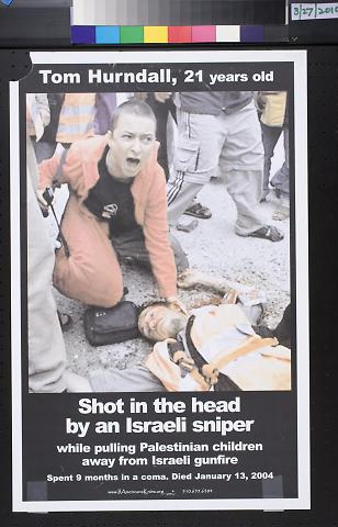 Shot in the head / by an Israeli sniper