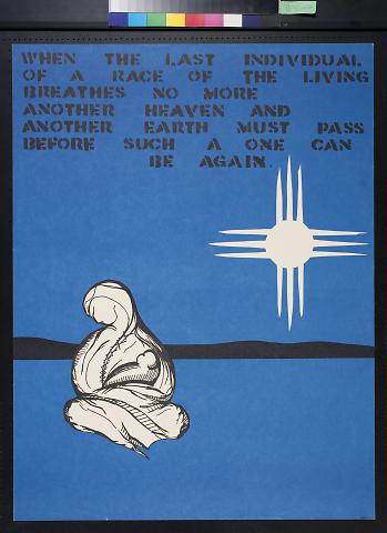 "When the last individual of a race of the living breathes no more..."