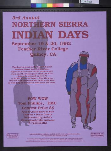 3rd Annual Northern Sierra Indian Days