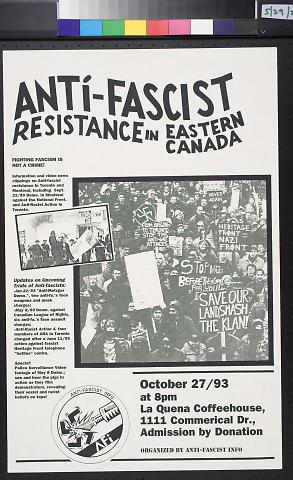 Anti-Fascist Resistance In Eastern Canada