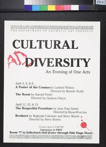 Cultural Adversity, an Evening of One Acts