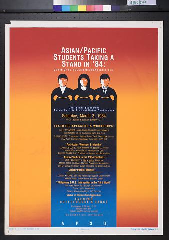 Asian/Pacific Students Taking A Stand In '84