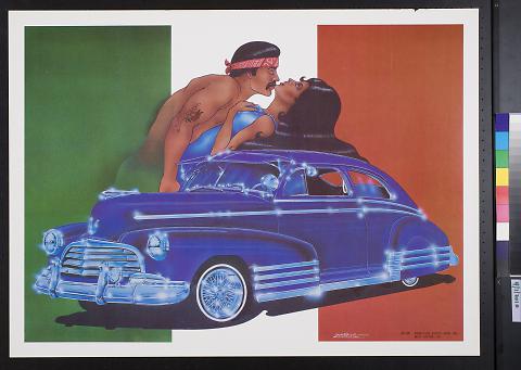 untitled (Mexican flag and automoblie)
