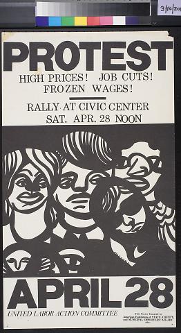 Protest High Prices! Job Cuts! Frozen Wages!