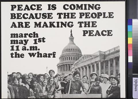 Peace is coming because the people are making the peace