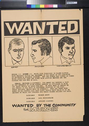 Wanted: Wanted by the Community for Murder
