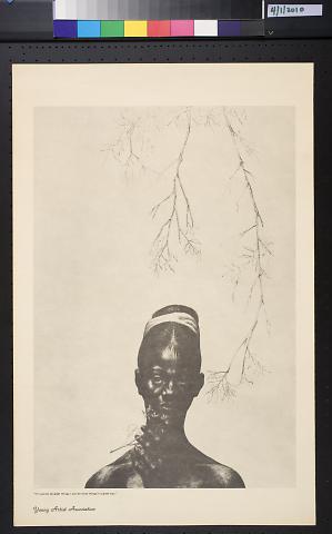 untitled (figure under thin branches)