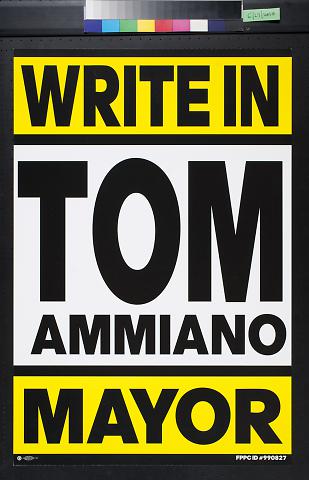 Write In Tom Ammiano Mayor