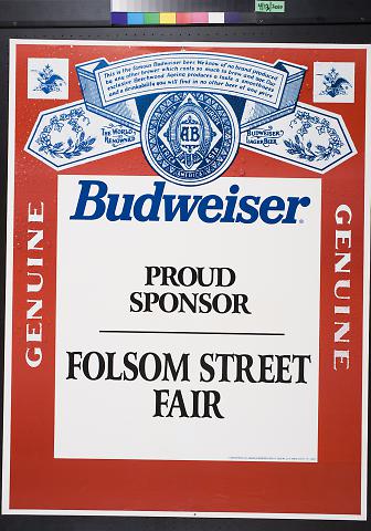 Budweiser: Proud Sponsor: Folsom Street Fair