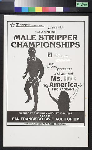 1st Annual Male Stripper Championships