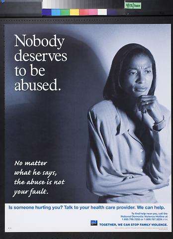 Nobody deserves to be abused