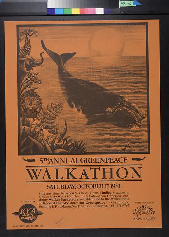 5th Annual Geenpeace Walkathon, Saturday, October 17, 1981