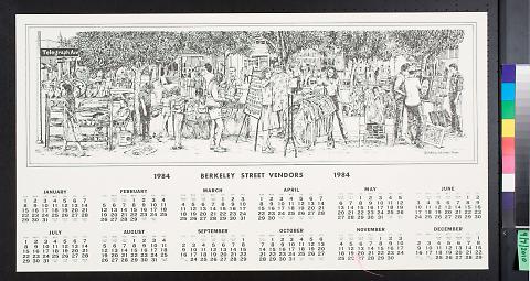 Berkeley Street Vendors 1984 Calendar