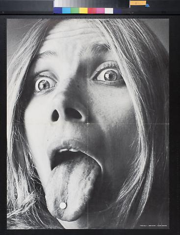 untitled (woman with a pill on her tongue)