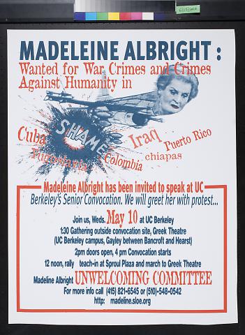 Madeline Albright: Wanted for War Crimes
