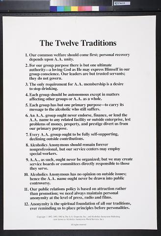 The Twelve Traditions