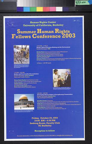 Summer Human Rights Fellows Conference 2003