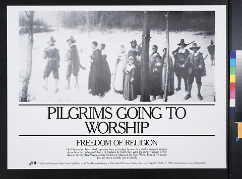 Pilgrims going to worship: Freedom of Religion