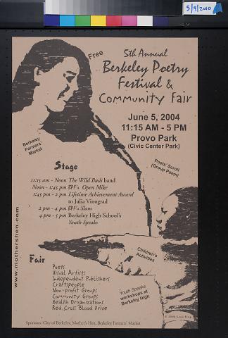 Berkeley Poetry Festival & Community Fair