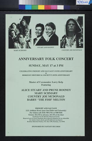 Anniversary Folk Concert