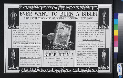 Ever Want to Burn a Bible?